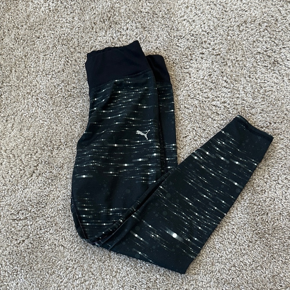Puma Black Space-Streak Leggings